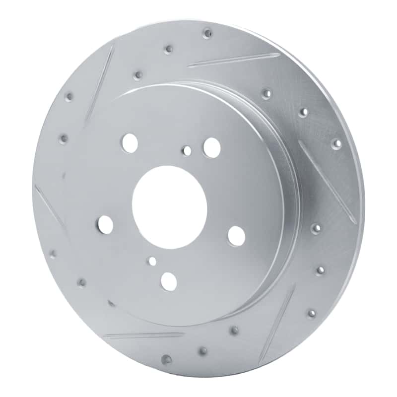 R1 Concepts — R1 15-25 Lexus ES350 Rear Left Drilled & Slotted Silver Brake Rotor
R1 Brake Rotor Drill - view 2