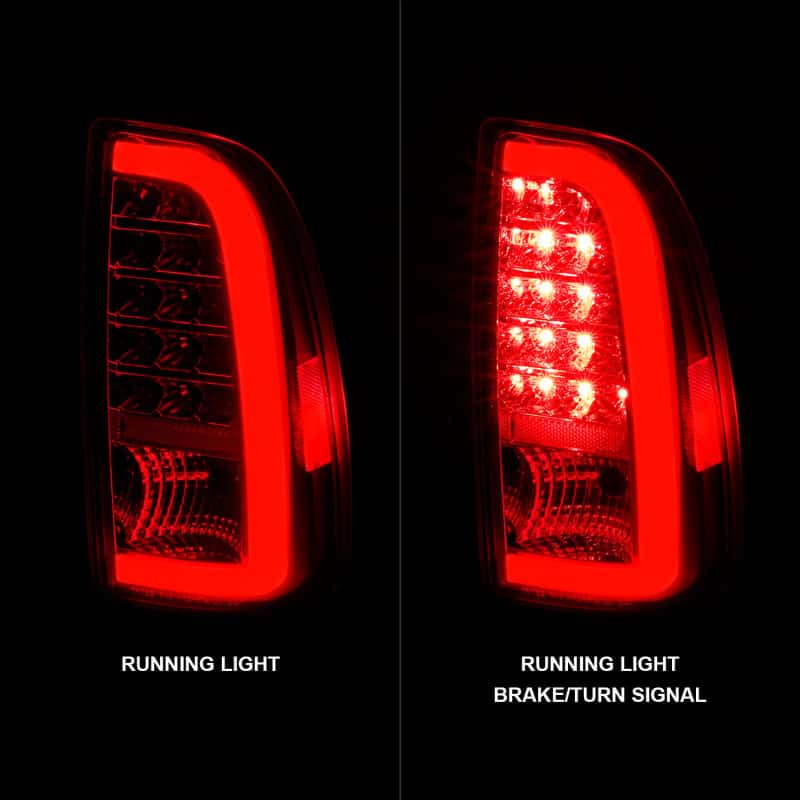 ANZO — ANZO 00-06 Toyota Tundra LED Taillights w/ Light Bar Chrome Housing Clear Lens - view 9