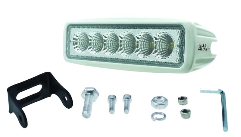 Hella — Hella Value Fit Mini Flush Mount 7.7in - 18W White Housing Flood Beam LED Light Bar - view 19