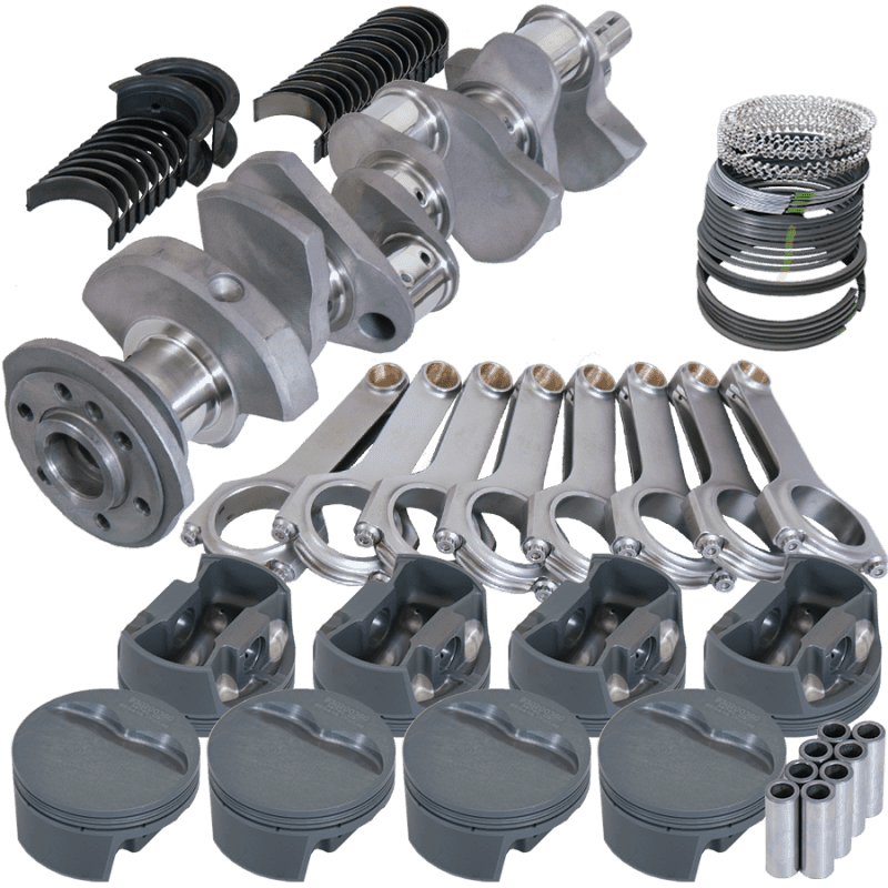 Eagle — Eagle Chevy 350 3.500in Crank 6.000in H-Beam -5cc Flat Top 4.040in Pistons Rotating Assembly
Competition Assembly - view 1