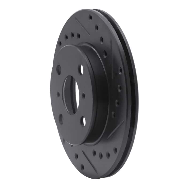 R1 Concepts — R1 91-99 Toyota Paseo Front Right Drilled & Slotted Black Brake Rotor
R1 Brake Rotor Drill - view 2