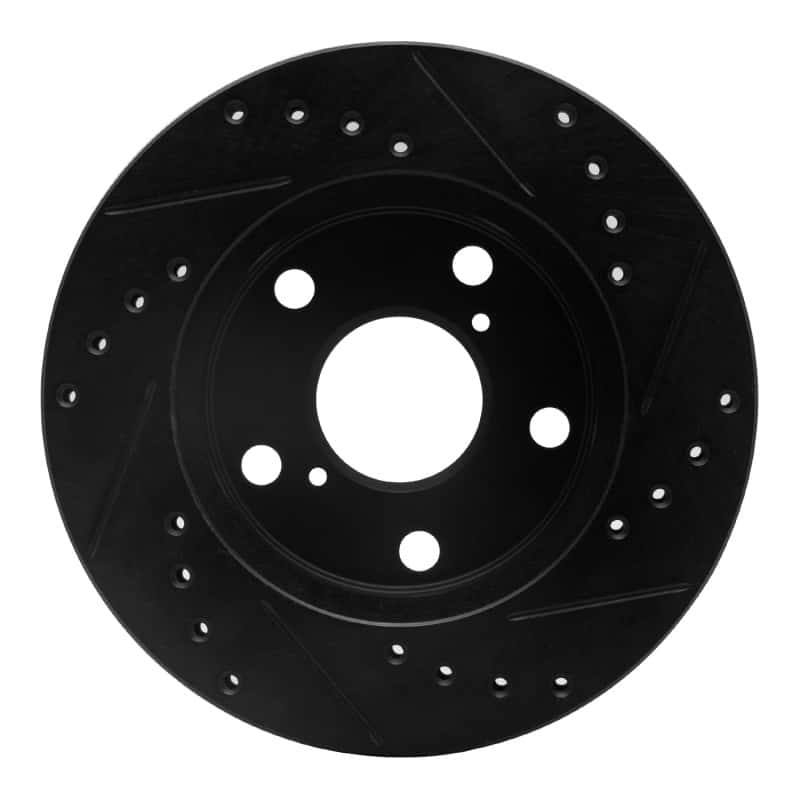 R1 Concepts — R1 91-95 Toyota MR2 Front Left Drilled & Slotted Black Brake Rotor
R1 Brake Rotor Drill - view 5