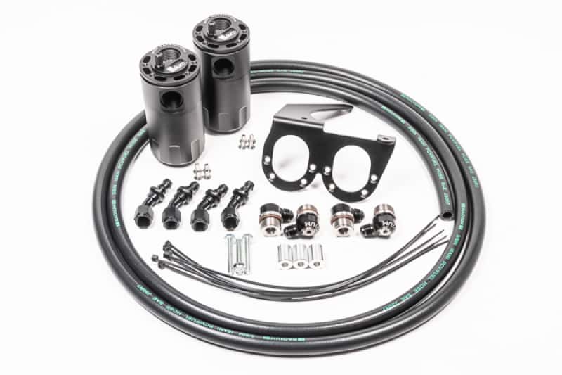 Radium Engineering — Radium Engineering Nissan R35 GT-R Dual Catch Can Kit CCV Fluid Lock - view 1