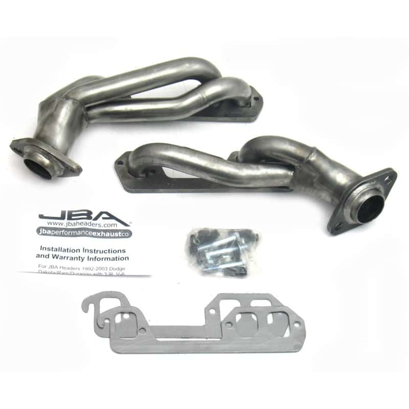 JBA — JBA 96-03 Dodge Truck 3.9L V6 1-1/2in Primary Raw 409SS Cat4Ward Header
Exhaust Header - view 2