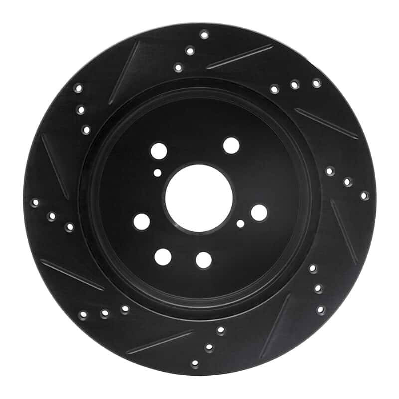 R1 Concepts — R1 06-20 Lexus IS250 Rear Right Drilled & Slotted Black Brake Rotor
R1 Brake Rotor Drill - view 5