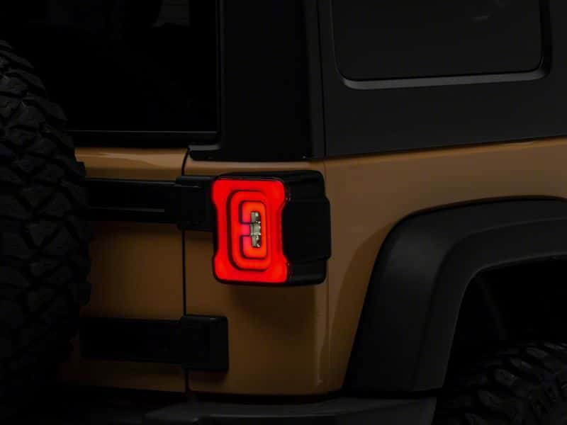 Raxiom — Raxiom 07-18 Jeep Wrangler JK Axial Series LED Tail Lights- Blk Housing (Smoked Lens)
Lights - view 6