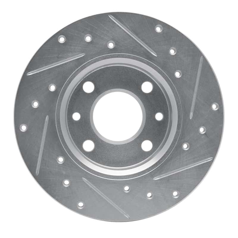 R1 Concepts — R1 2009-2019 Fiat 500 (USA/Canada) Rear Left Drilled & Slotted Silver Brake Rotor
R1 Brake Rotor Drill - view 5