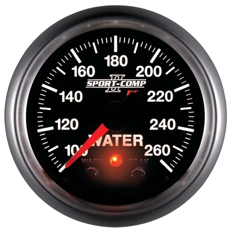 AutoMeter — Autometer Sport-Comp II 52.4mm 100-260 Deg F Water Temp Peak & Warn w/ Electronic Control Gauge
2-1/16" WATER TEMP, - view 10