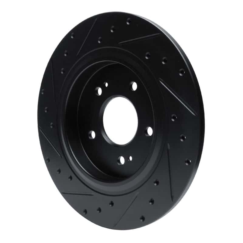 R1 Concepts — R1 -25 Hyundai Santa Fe Rear Right Drilled & Slotted Black Brake Rotor
R1 Brake Rotor Drill - view 4