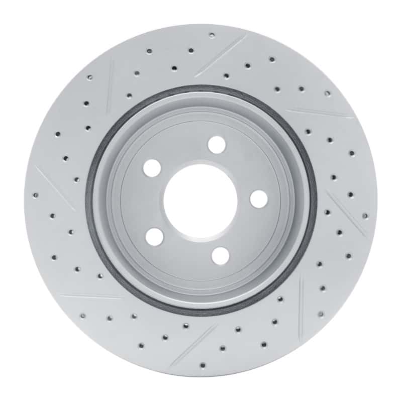 R1 Concepts — R1 05-23 Chrysler 300 Rear Right Drilled & Slotted Geo-Carbon Rotor - view 5