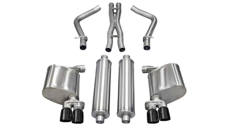 CORSA Performance — Corsa 2011-2014 Dodge Charger R/T 5.7L V8 Black Xtreme Cat-Back Exhaust
Exhaust - view 1