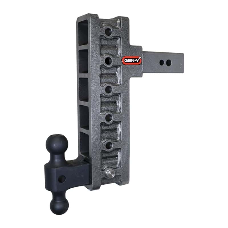 GEN-Y Hitch — Gen-Y Mega Duty 2.5in Shank 12in Offset Drop 3.5K TW 32K Hitch w/GH-0161 Dual-Ball
Drop Hitch - view 1