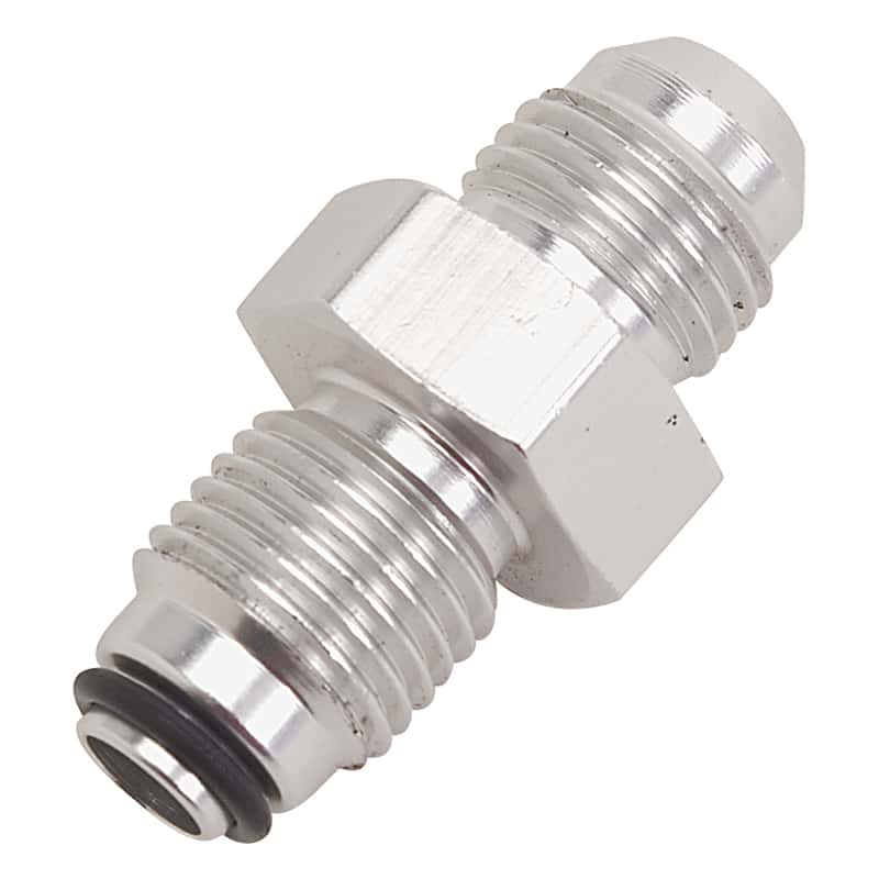 Russell — Russell Performance -6 AN (male to 11/16in-18 O-ring seal) Power Steering Adapter. Clear anodized
PwrStrgHoseAdpt - view 2