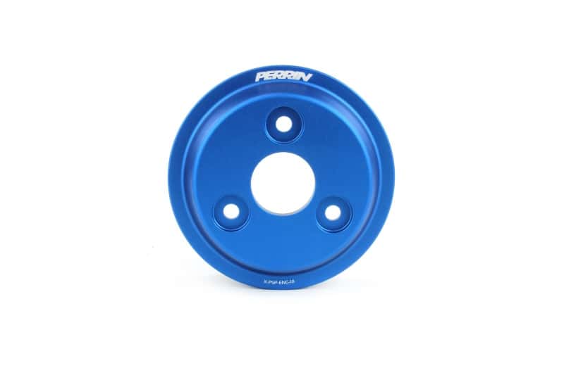 Perrin Performance — PERRIN 15-21 Subaru WRX / 18-20 Crosstrek / 14-18 FXT Lightweight Water Pump Pulley - Blue - view 3