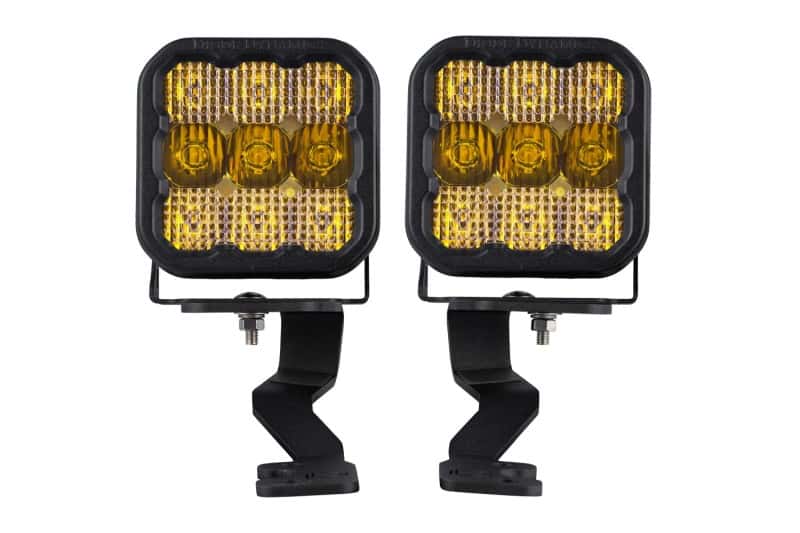 Diode Dynamics — Diode Dynamics 2022 Toyota Tundra SS5 Pro Stage Series Ditch Light Kit - Yellow Combo - view 1