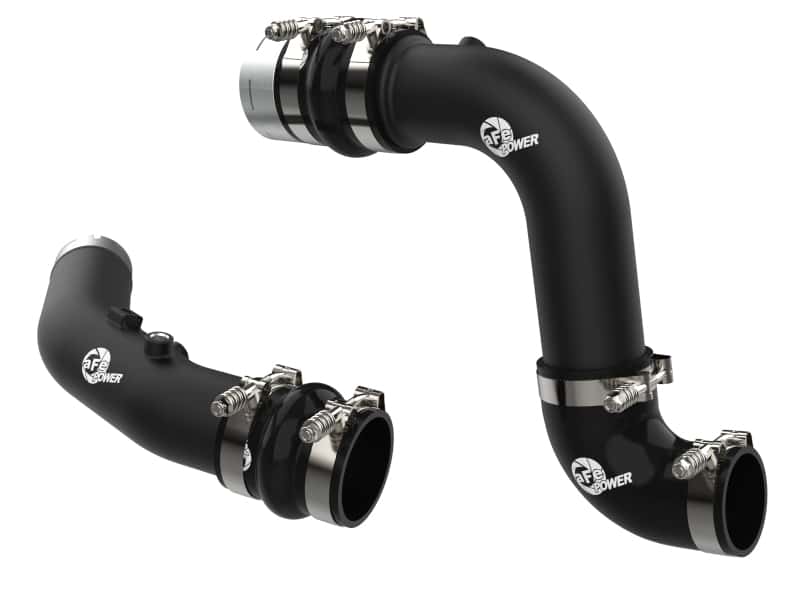 aFe — aFe 23-24 Ford F250/F350 Super Duty V8-6.7L BladeRunner 3 In. Aluminum Hot and Cold Charge Pipe- BLK
Charge Pipe Kit - view 1
