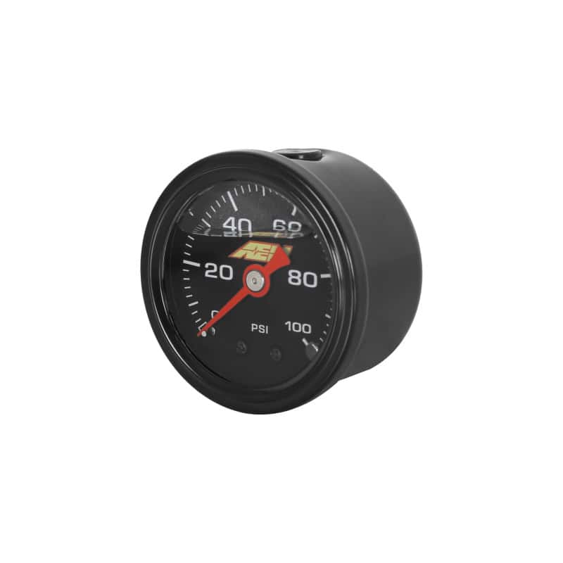 AEM — AEM 0-100 PSI Liquid Filled Mechanical Pressure Gauge - 1/8 NPT
Pressure Gauge - view 2