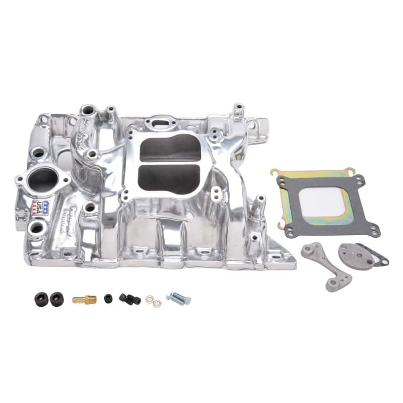 Edelbrock — Edelbrock Performer Pontiac Polished Manifold
MANIFOLD - view 1