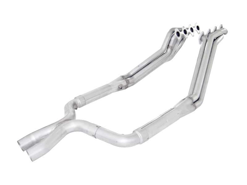 Stainless Works — Stainless Works 2005-10 Mustang GT 1-3/4in Headers 3in High-Flow Cats X-Pipe Factory Connection
Exhaust System - view 2