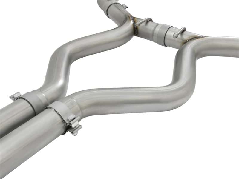 aFe — aFe MACHForce XP 3in 304 SS Cat-Back Exhausts w/ Polished Tips 15-17 Ford Mustang GT V8-5.0L/V6-3.7L
Cat-Back Exhaust - view 4