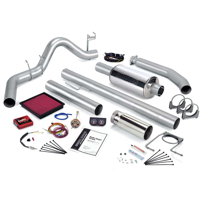 Banks Power — Banks Power 01 Dodge 5.9L 245Hp Ext Cab Stinger System - SS Single Exhaust w/ Chrome Tip
Power/Efficiency Sys - view 2