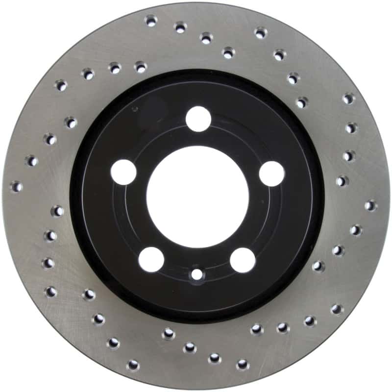 Stoptech — StopTech 03-05 VW Golf GTi (vented rear discs) Drilled Left Rear Rotor
Cross Drilled Rotor
Disc Brake Rotor - view 1