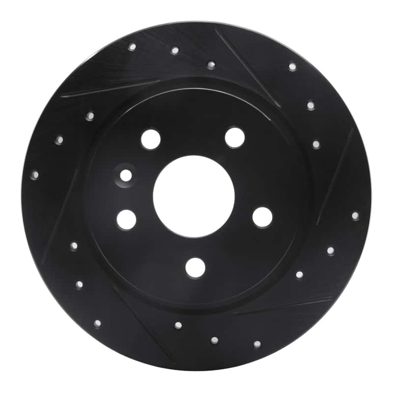R1 Concepts — R1 11-22 Buick Encore Rear Right Drilled & Slotted Black Brake Rotor
R1 Brake Rotor Drill - view 1