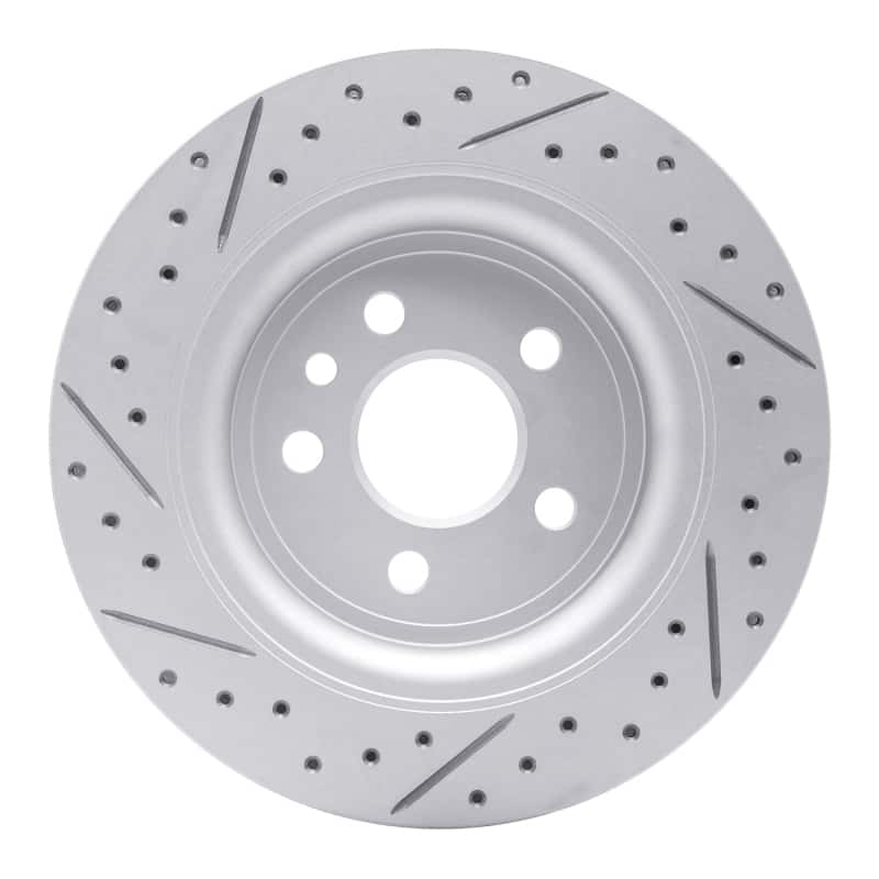 R1 Concepts — R1 07-18 Volvo S80 Rear Right Drilled & Slotted Geo-Carbon Rotor - view 5