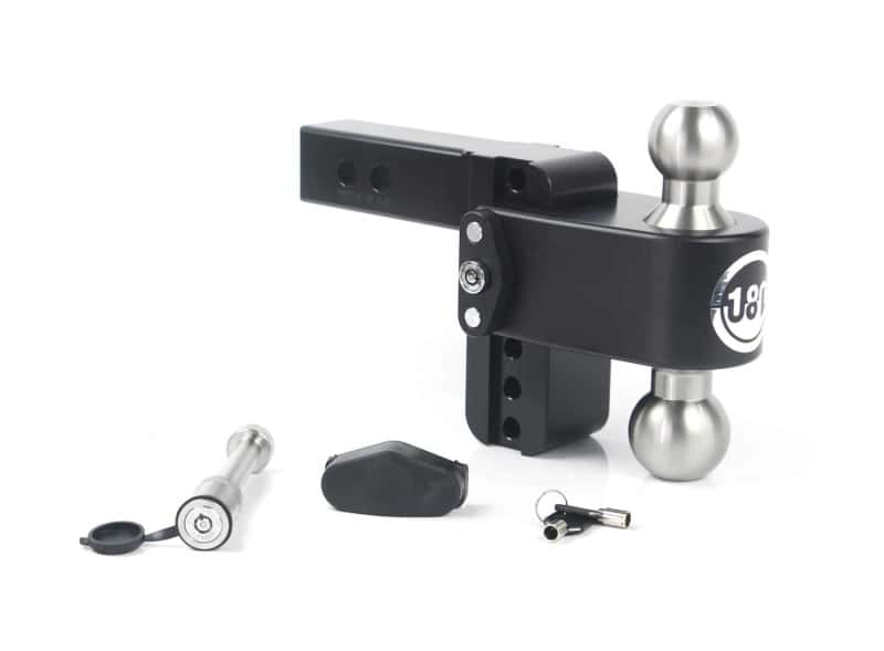 Weigh Safe — Weigh Safe 180 Hitch 4in Drop Hitch & 2in Shank (10K/12.5K GTWR) w/WS05 - Black Cerakote - view 1