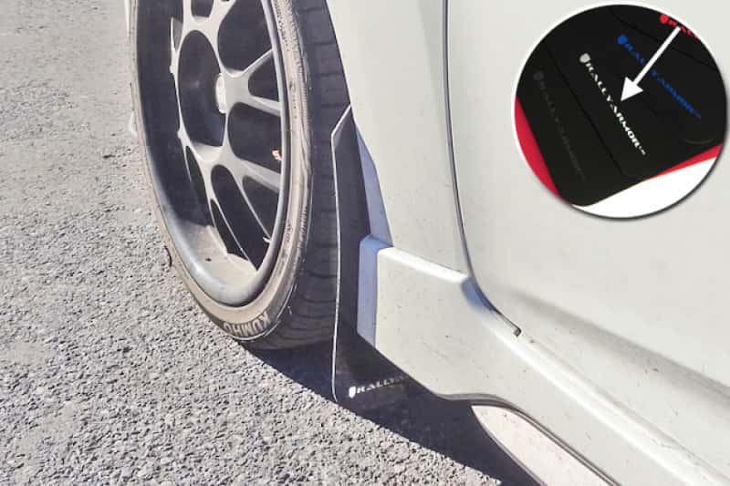 Rally Armor — Rally Armor 12-18 Hyundai Veloster Black UR Mud Flap w/ White Logo
Mud Flap - view 2