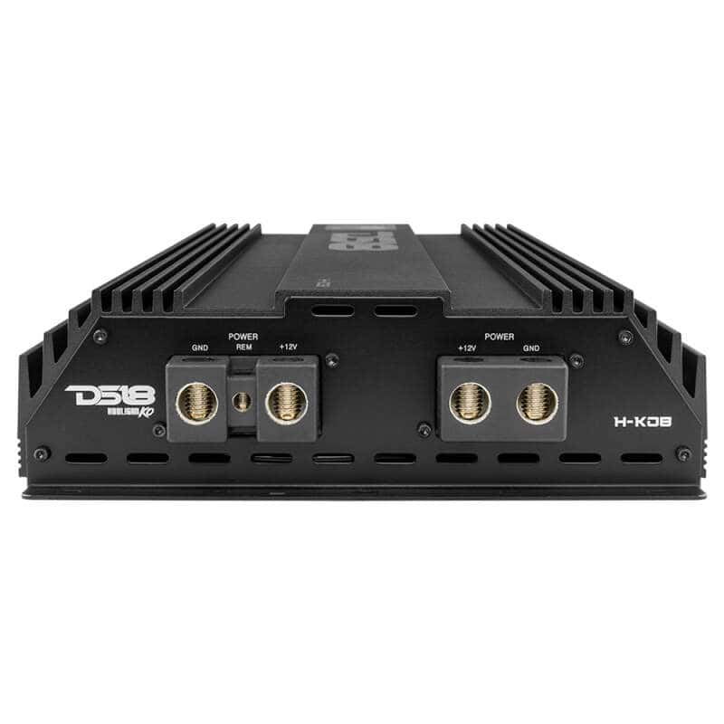 DS18 — DS18 1-Channel Amp 15000 Burst/0.5ohm 8000/1ohm 4800/2ohm 2500/4ohm Watts RMS w/ Voltmeter Black - view 6