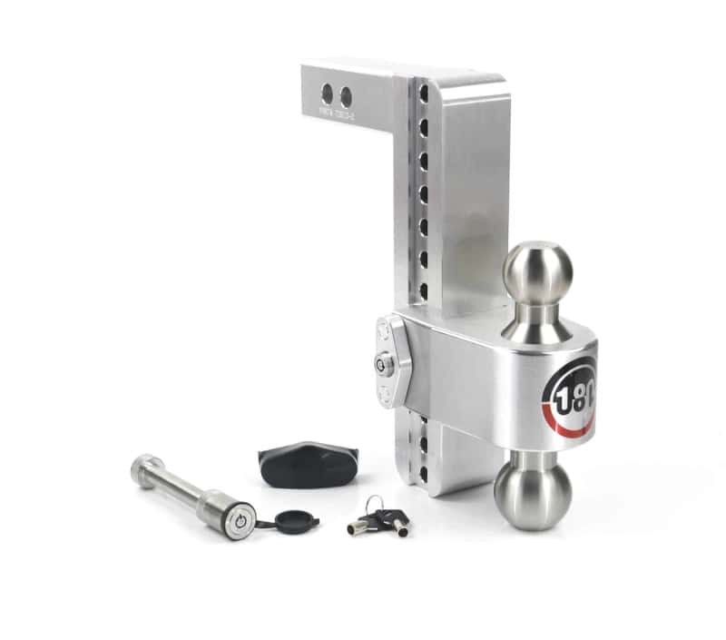 Weigh Safe — Weigh Safe 180 Hitch 10in Drop Hitch & 2in Shank (10K/12.5K GTWR) w/WS05 - Aluminum - view 1