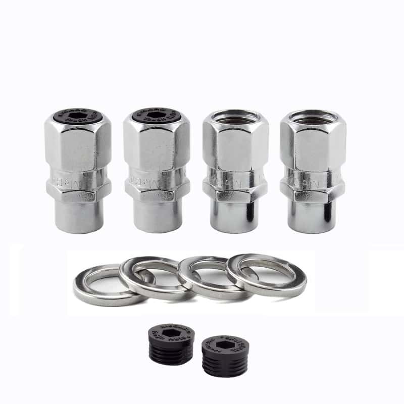 McGard — McGard Hex Lug Nut (Drag Racing Short Shank) 7/16-20 / 13/16 Hex / 1.6in. Length (4-Pack) - Chrome - view 5