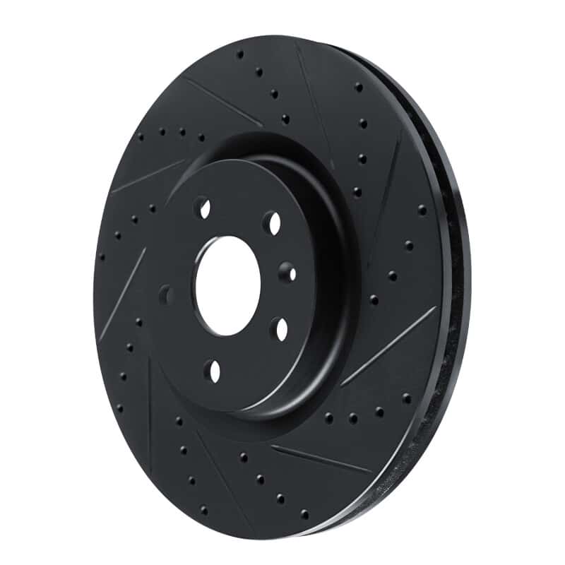 R1 Concepts — R1 13-19 Buick Regal Front Right Drilled & Slotted Black Brake Rotor
R1 Brake Rotor Drill - view 2