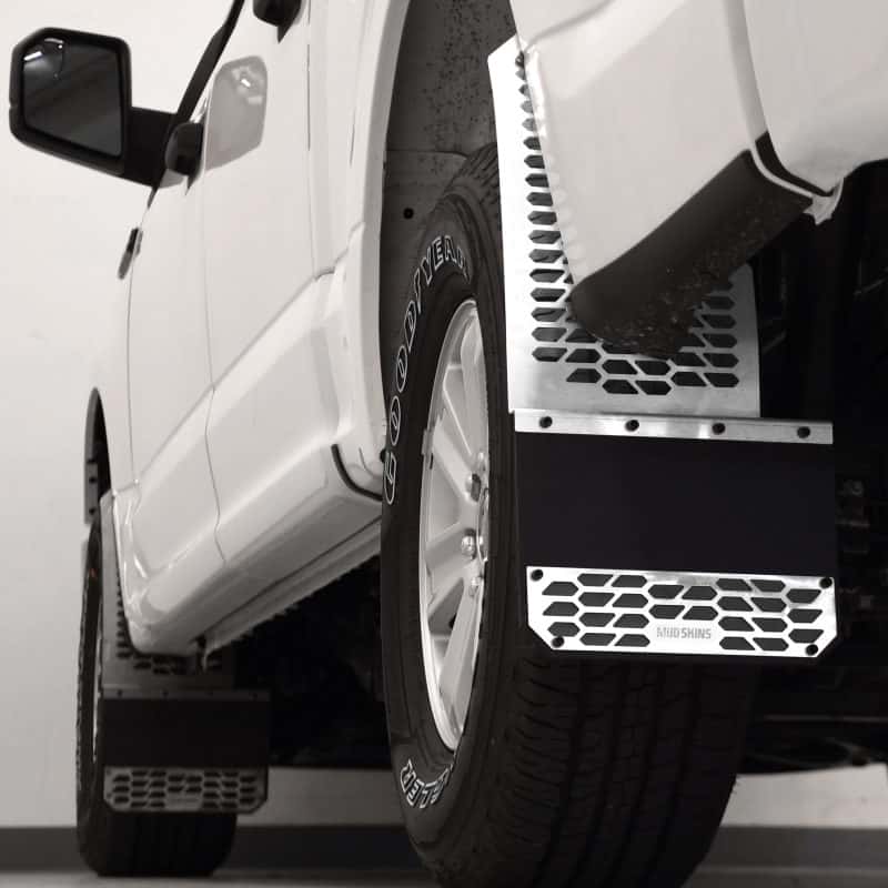 Putco — Putco 11-16 Ford SuperDuty - Set of 2 (Excl Dually Rear) Mud Skins - Polished SS w/ Hex Shield
Mud Flap - view 2
