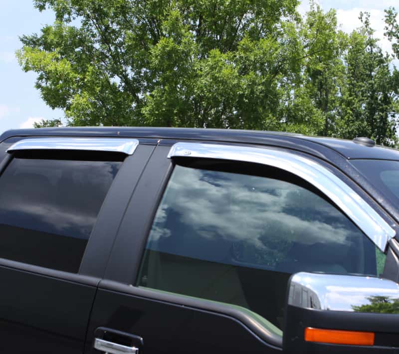 AVS — AVS 07-16 GMC Acadia Ventvisor Outside Mount Front & Rear Window Deflectors 4pc - Chrome
CHROME VENTVISO 4 PC
Side Window Vent - view 4