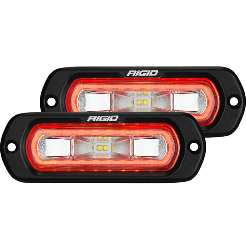 Rigid Industries — Rigid Industries SR-L Series Flush Mount LED Spreader Pair w/ Red Halo - Universal
SR-L 3W RED HLO FM/2
LED LIGHT - view 1