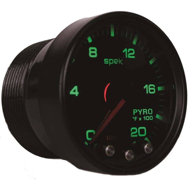 AutoMeter — Autometer Spek-Pro Gauge Pyro. (Egt) 2 1/16in 2000f Stepper Motor W/Peak & Warn Blk/Smoke/Blk
GA 2" EGT BSB SPEK - view 3