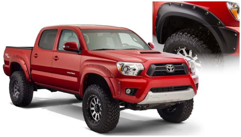 Bushwacker — Bushwacker 12-15 Toyota Tacoma Fleetside Pocket Style Flares 4pc 73.5in Bed - Black
FF Pocket Style 4Pc - view 1