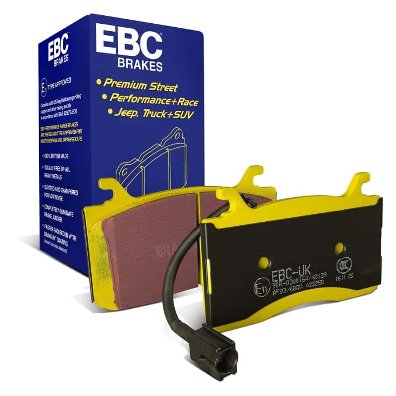 EBC — EBC 2016+ Alfa Romeo Guilia 2.0T Yellowstuff Front Brake Pads
Disc Brake Pad - view 2