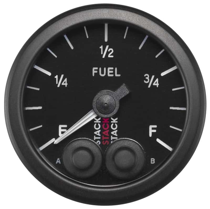 AutoMeter — Autometer Stack 52mm 0-280 Ohm Programmable Pro-Control Fuel Level Gauge - Black
Ga FUEL PC Blk Univ - view 2