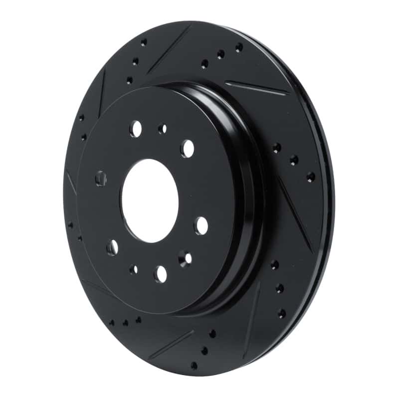 R1 Concepts — R1 19-25 Cadillac Escalade Rear Left Drilled & Slotted Black Brake Rotor
R1 Brake Rotor Drill - view 2