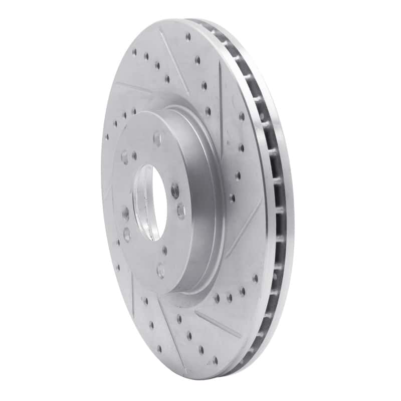 R1 Concepts — R1 06-15 Honda Civic Si Front Right Drilled & Slotted Silver Brake Rotor
R1 Brake Rotor Drill - view 2