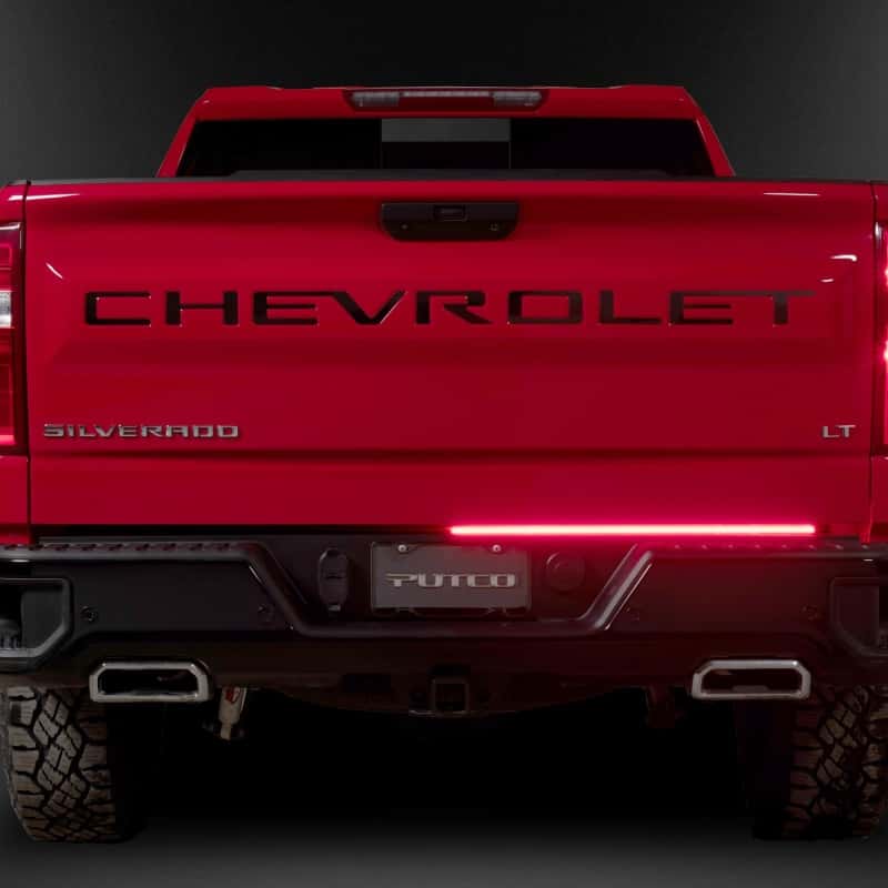Putco — Putco 23-24 GMC Canyon 48In Direct Fit Red Blade Kit Tailgate Bars - view 5