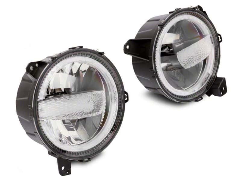 Raxiom — Raxiom 18-23 Jeep Wrangler JL Axial Series 9-In LED Headlights- Blk Housing (Clear Lens)
Headlights - view 2