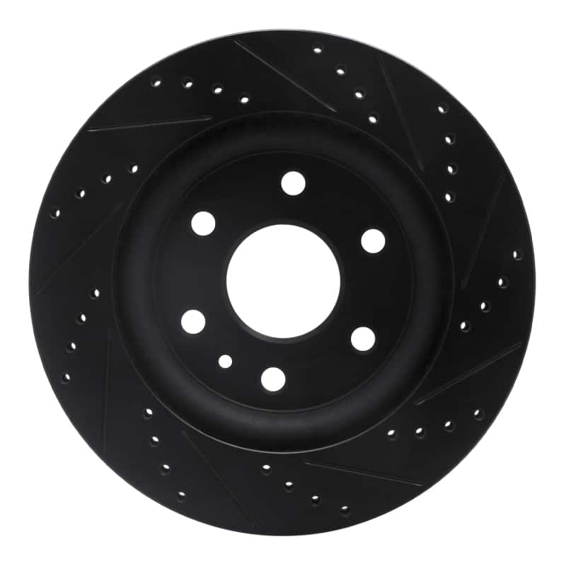 R1 Concepts — R1 07-17 Buick Enclave Front Left Drilled & Slotted Black Brake Rotor
R1 Brake Rotor Drill - view 5
