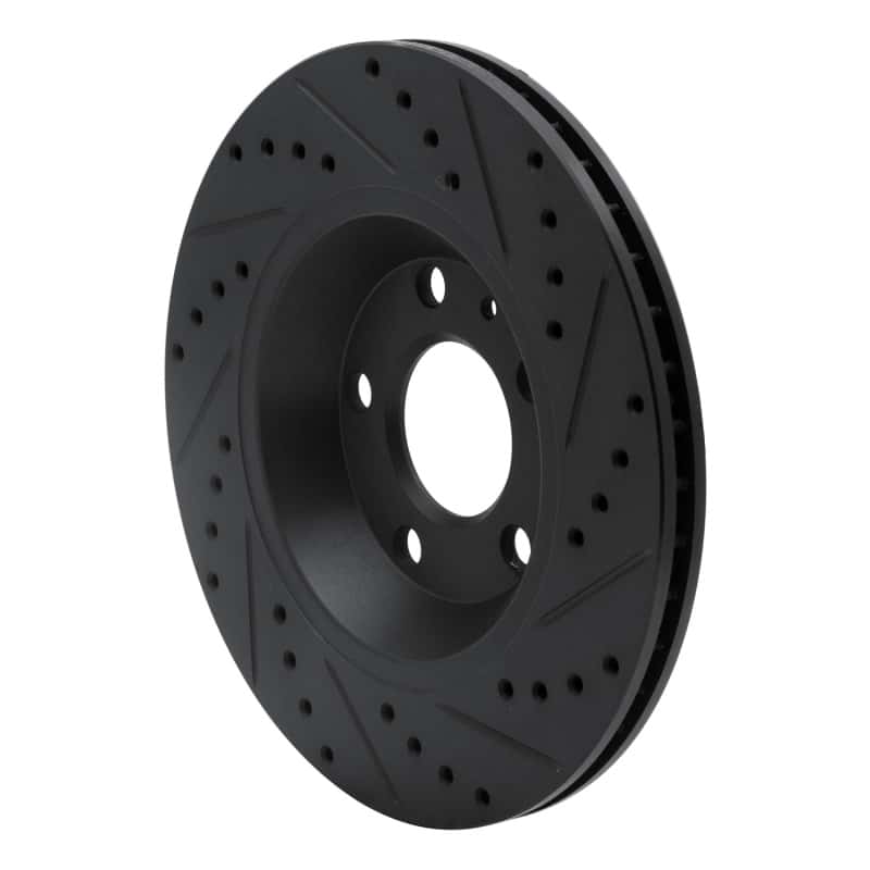 R1 Concepts — R1 04-09 Audi S4 Rear Left Drilled & Slotted Black Brake Rotor
R1 Brake Rotor Drill - view 4