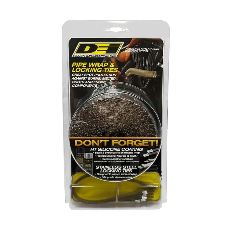 DEI — DEI Exhaust Wrap Kit - Pipe Wrap and Locking Tie - Titanium
Exhaust Wrap Kit - view 3