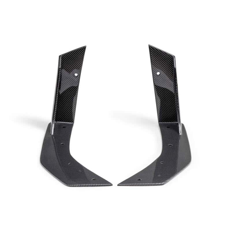 Anderson Composites — Anderson Composites 2024 Ford Mustang Type-GT5 Carbon Fiber Front Splitter Wickers - view 6