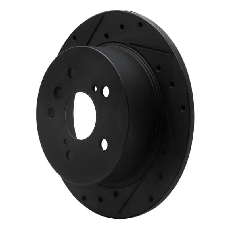 R1 Concepts — R1 07-12 Lexus ES350 Rear Left Drilled & Slotted Black Brake Rotor
R1 Brake Rotor Drill - view 2